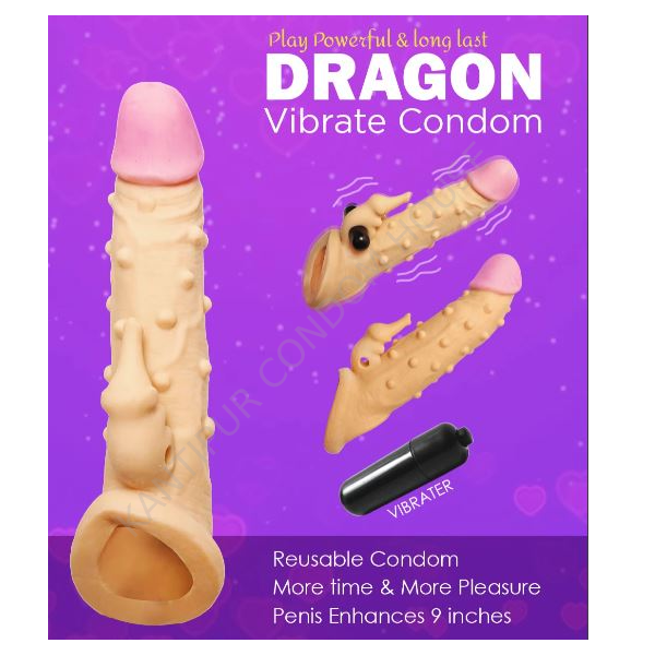 Dragon Condom with vibrator
