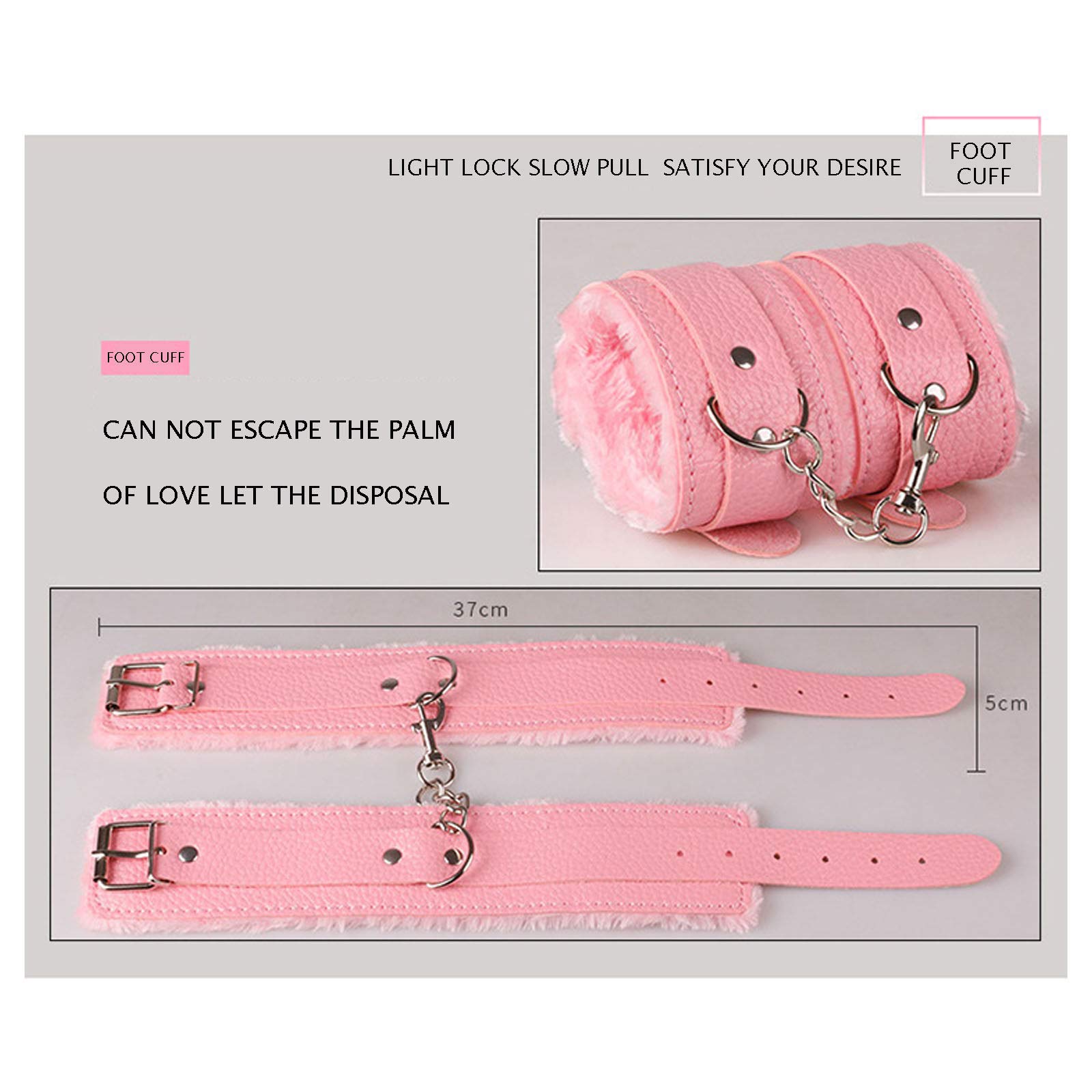BDSMs Set couple Adjustable Adult Sex Toy Bundle Bondage Suit in pink Colour