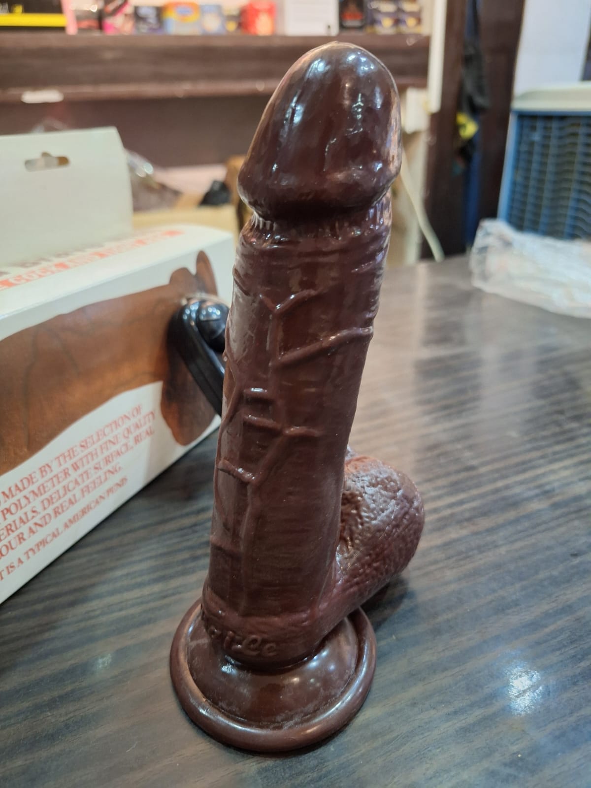 Remote Access 8 Inch African Size Vibrating Dildo For Women Pleasure