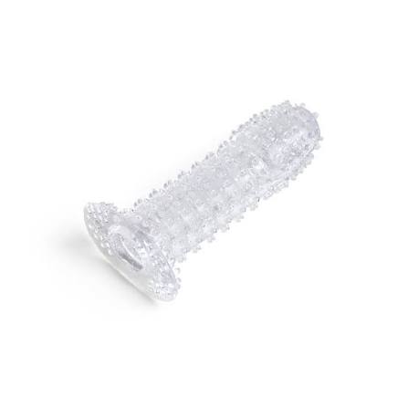 Crystal Reusable Condom Male Silicone Toy Penis Extension Sleeve
